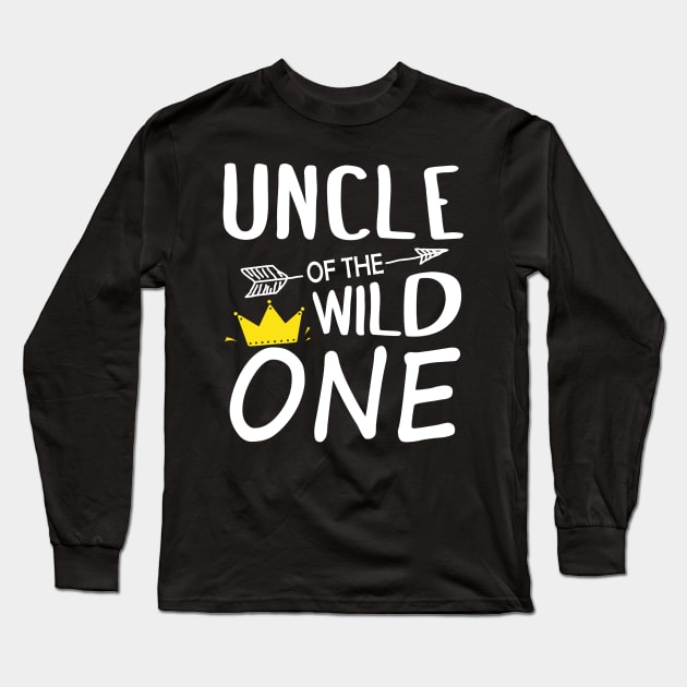 Funny Shirt Awesome Uncle Of The Wild One Long Sleeve T-Shirt by vicentadarrick16372